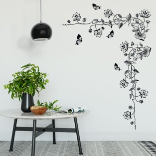 Vinilos decorativos flores y mariposas Vinilos decorativos flores y mariposas